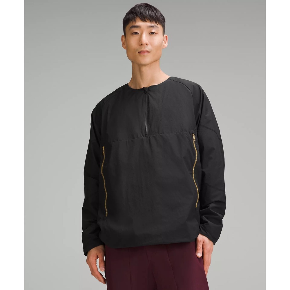 707-Lululemon-Men-Lunar New Year Lined Insulation Half-Zip Pullover-Black
